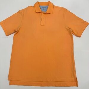 Lands' End Orange Polo Shirt Classic Design